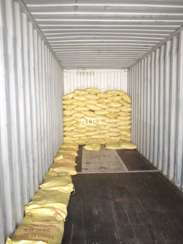 مواد شیمیایی نمک سدیم اسید لیگنوسولفونیک CAS 8061-51-6 برای کاهش آب بتن